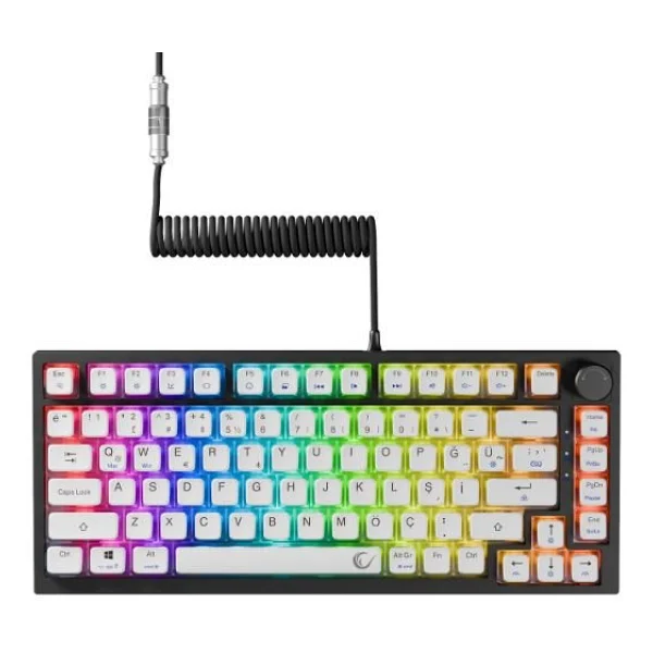 Rampage Zenith Pro RGB Tkl Gateron Magnetic Switch Kablolu Mekanik Oyuncu Klavyesi - Görsel 3