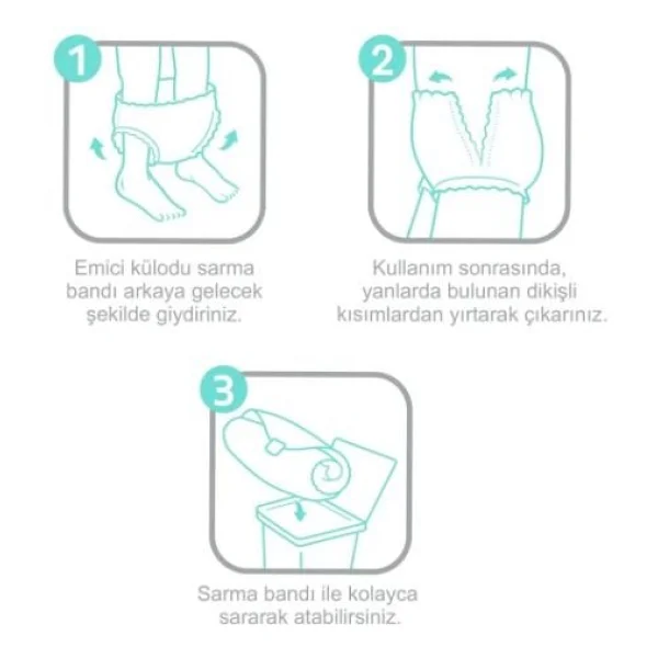 Sleepy Sensitive Süper Emici Külot Büyük Boy L 30'lu Hasta Bezi - Görsel 7