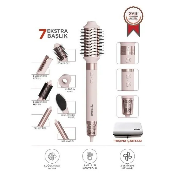 Torima Thd-01 7in1 Saç Şekillendirme Seti - Görsel 8