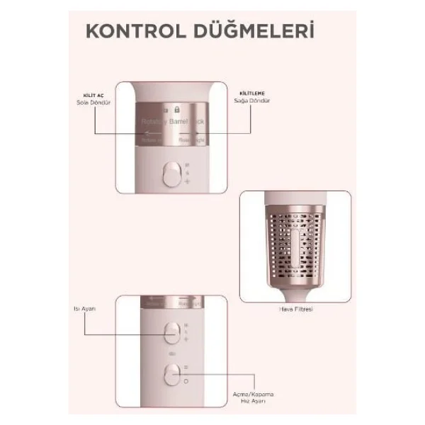 Torima Thd-01 7in1 Saç Şekillendirme Seti - Görsel 10