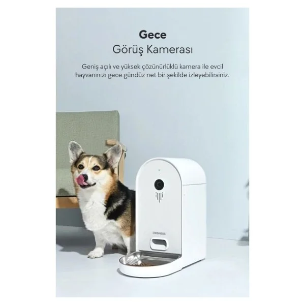 Dogness F01-A 6 Lt Kameralı Akıllı Otomatik Mama Kabı - Görsel 3