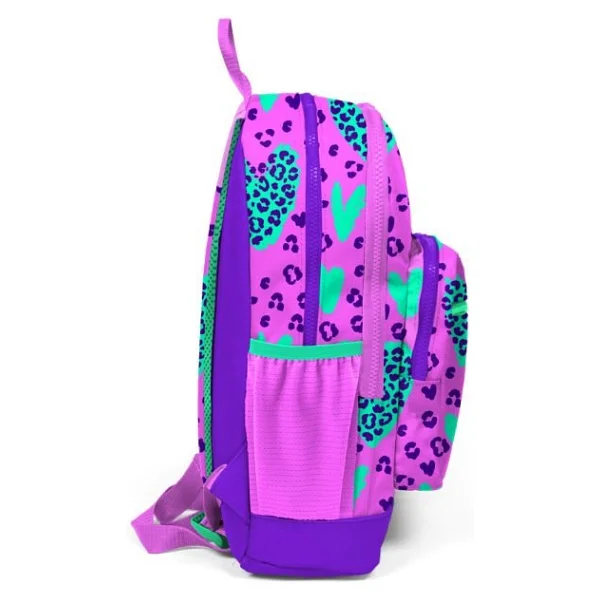 Minosso Leopar Kalp Desenli Kız Çocuk Ilkokul Sırt Çantası 1004 - Karışık-Çok Renkli - Görsel 4