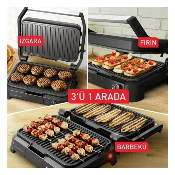 Tefal Supergrill 3in1 XL 2200 W Izgara Ve Tost Makinesi - Görsel 8