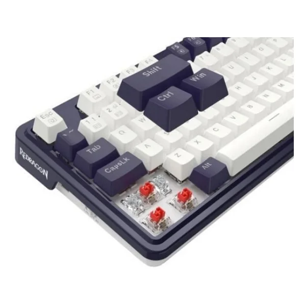 Redragon Ucal K673 Pro Mavi RGB %75 Tkl Red Switch Kablolu/Kablosuz Mekanik Oyuncu Klavyesi - Görsel 3