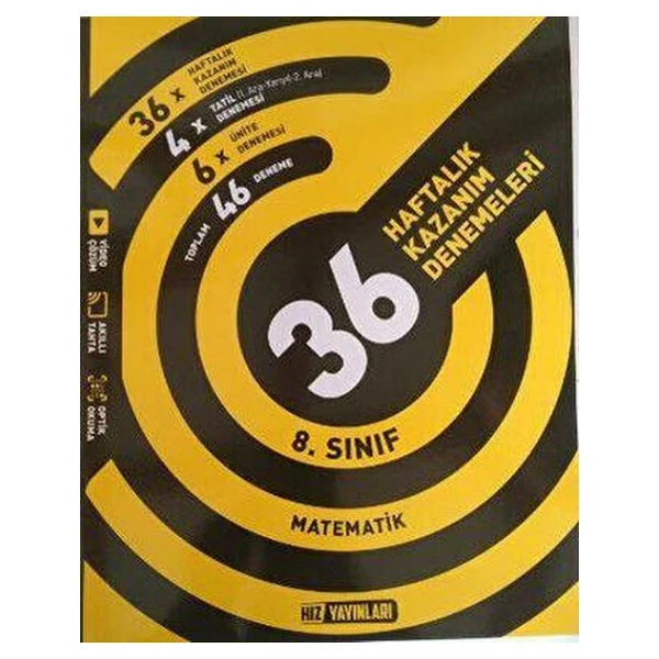 Hız Yayınları 8. Sınıf Lgs Matematik 36 Haftalık Kazanım Denemeleri - Görsel 4