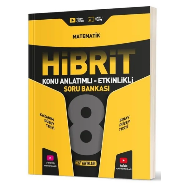 Hız Yayınları 8. Sınıf Hibrit Matematik Soru Bankası - Görsel 4