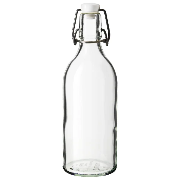 Ikea Korken Cam Su Şişesi 500 Ml - Şeffaf - Görsel 2