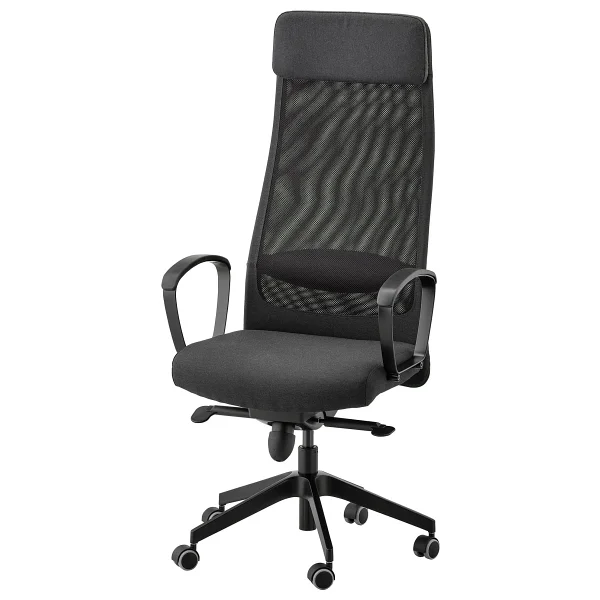 Ikea Markus Koyu Gri Çalışma Sandalyesi - Görsel 2