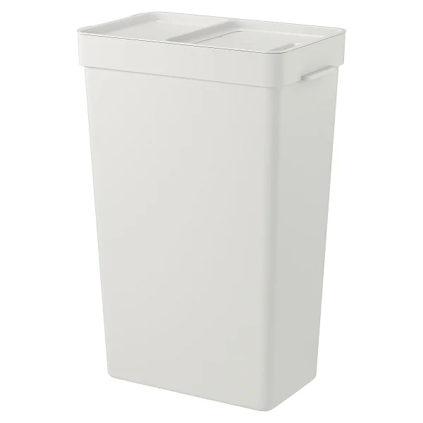 Ikea Hallbar 35 Litre Çöp Kutusu, Atık Ayırma, Çamaşır Ayırma Kutusu Açık Gri - Görsel 2