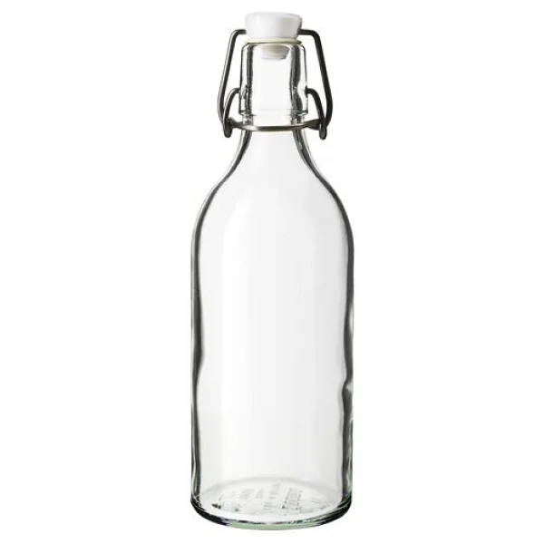 IKEA Korken Cam Su Şişesi 500 ml - Şeffaf