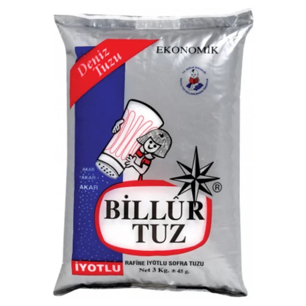 Billur İyotlu 3 Kg Tuz - Görsel 3