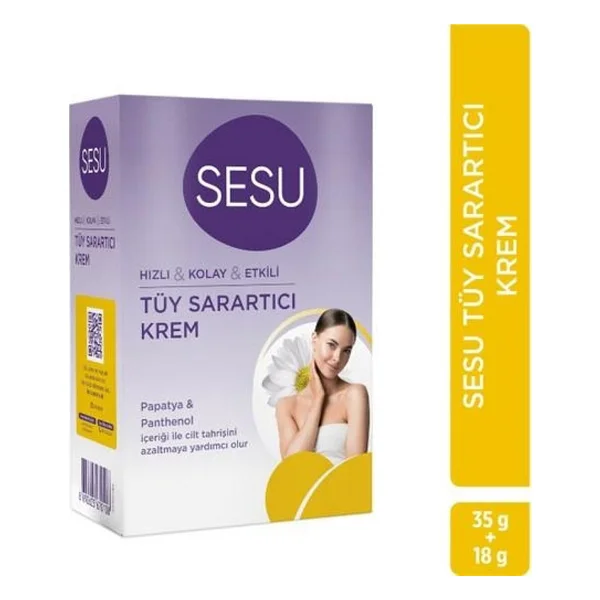 Sesu Tüy Sarartıcı Krem - Görsel 2
