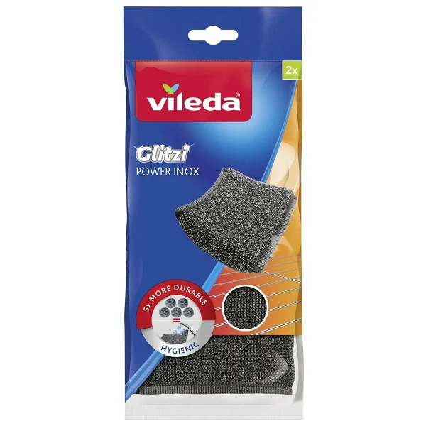 Vileda Glitzi Power Inox Pad 2'li Bulaşık Teli - Görsel 3