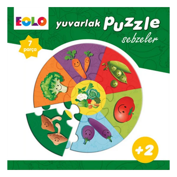 Eolo Sebzeler Yuvarlak Puzzle - Görsel 4
