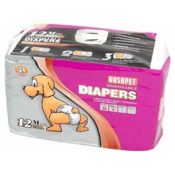 Hushpet Diapers Medium 12'li Köpek Çiş Pedi - Görsel 3