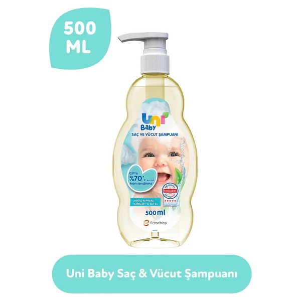 Uni Baby Saç Ve Vücut Şampuanı 500 Ml - Görsel 5