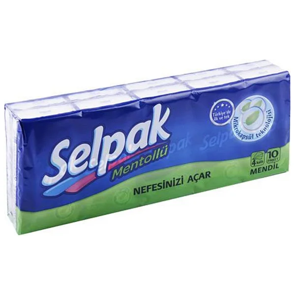 Selpak Mentollü Kağıt Mendil 10'lu - Görsel 4