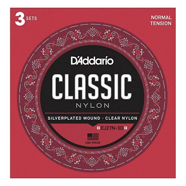 D'addario Ej27n-3d Normal Tension 3'lü Klasik Gitar Tel Seti - Görsel 2