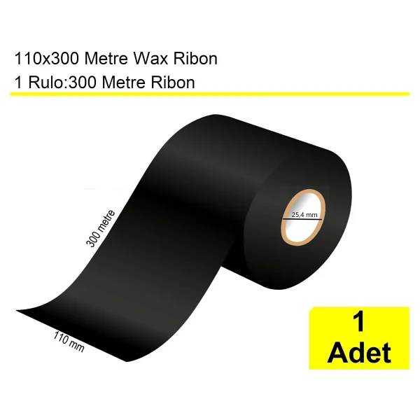 110x300 Metre Wax Ribon - Görsel 3