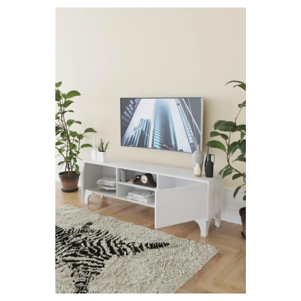 Kzy Mobilya Romeo Beyaz TV Sehpası - Görsel 8