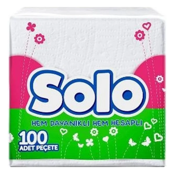 Solo 100'lü Kağıt Peçete - Görsel 3