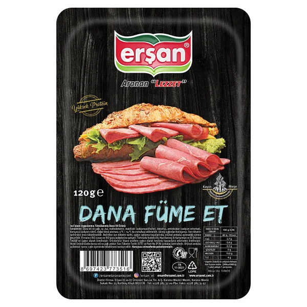 Erşan Dilimli 120 Gr Füme Et - Görsel 2