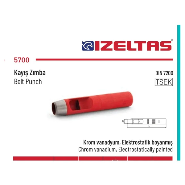 İzeltaş Kayış Zımba 9 Mm - Görsel 4