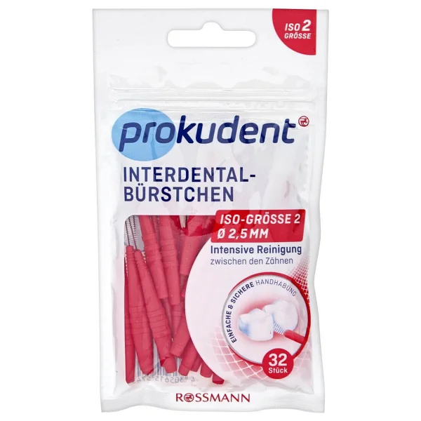 Prokudent Kırmızı Iso 2 0.5 Mm 32'li Arayüz Fırçası - Görsel 3
