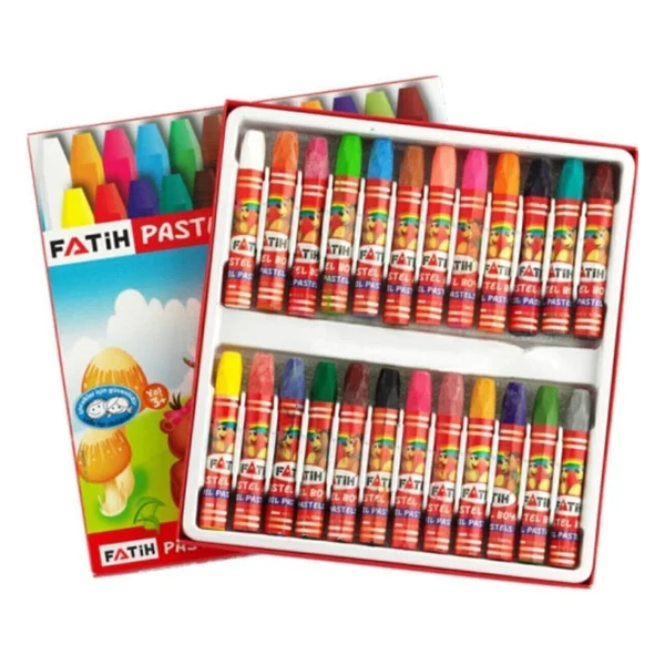 Fatih King Size Karton Kutulu 24'lü Pastel Boya - Görsel 3
