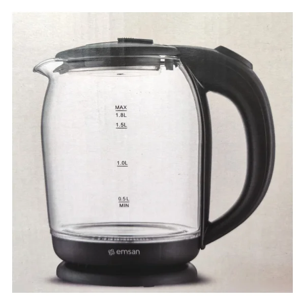 Emsan Quick 1500 W 1.8 Lt Cam Kettle - Görsel 3