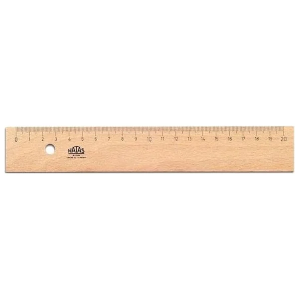 Hatas 20 Cm Tahta Cetvel - Görsel 2