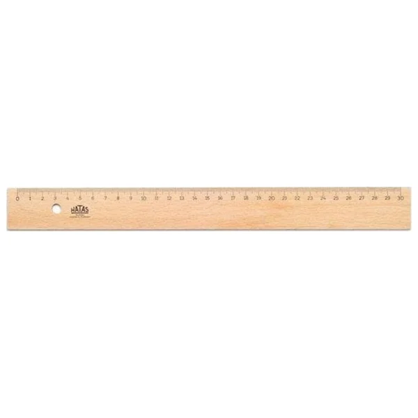 Hatas 0042 30 Cm Tahta Cetvel - Görsel 2