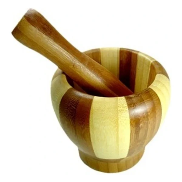 Bambu Havan Ahşap Büyük - Görsel 5