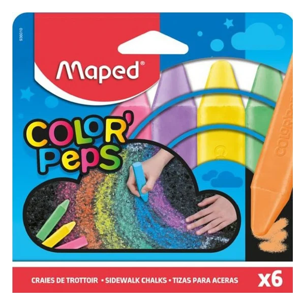 Maped 6 Renk Yer Tebeşiri 936010 - Görsel 3