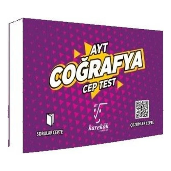 Karekök Yayınları Ayt Coğrafya Cep Test - Görsel 3