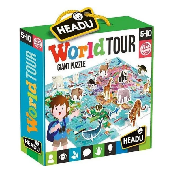 Headu 108 Parça Dünya Turu Puzzle - Görsel 8