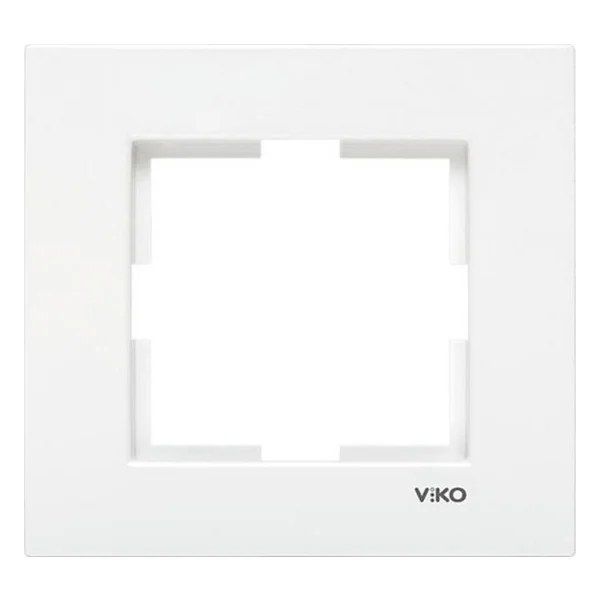 Viko Karre 90960200 Tekli Beyaz Priz Çerçevesi - Görsel 2