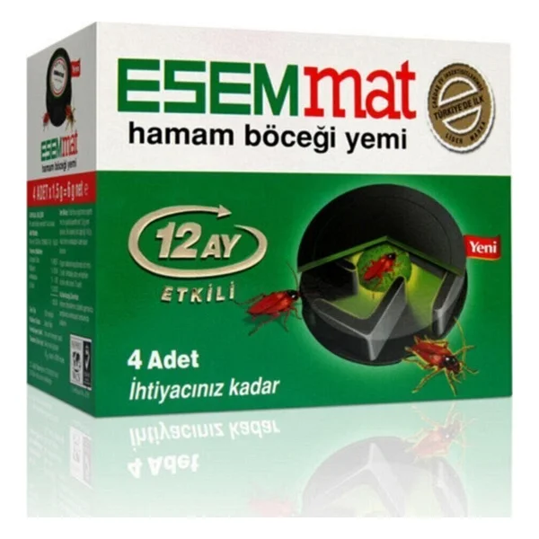 Esemmat 4'lü 12 Ay Etkili Hamam Böceği Yemi - Görsel 2