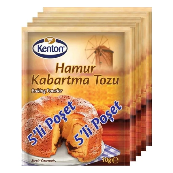 Kenton 10 Gr 5'li Paket Hamur Kabartma Tozu - Görsel 2