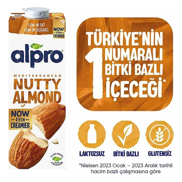 Alpro Badem Sütü 1 Lt - Görsel 3