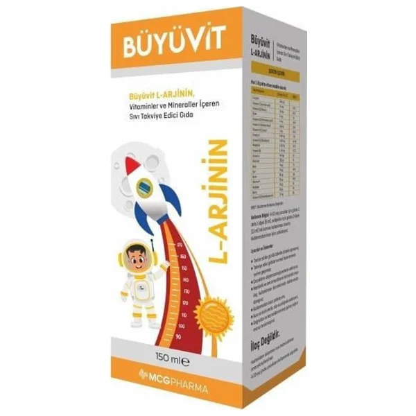 Büyüvit L-Arjinin Şurup 150 Ml - Görsel 6
