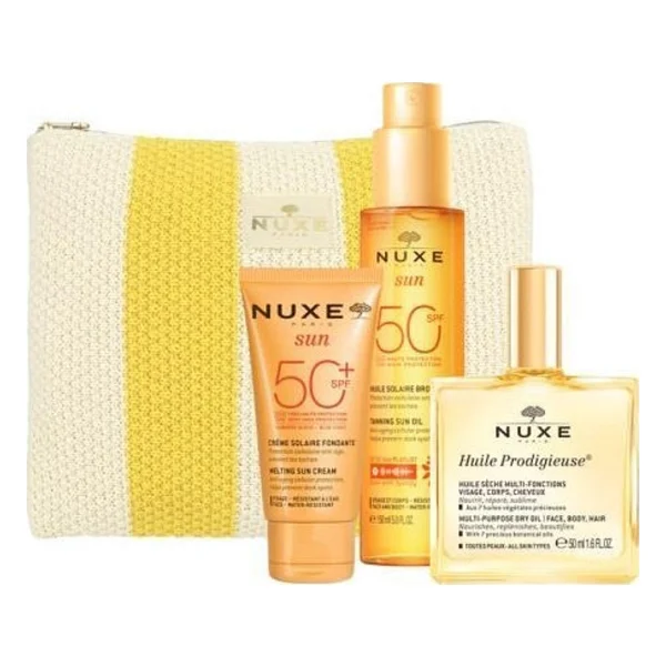 Nuxe Sun Kofre - Bronzlaştırıcı Güneş Yağı Spf50 150 Ml + Güneş Kremi Spf50 + Kuru Yağ 50 Ml - Görsel 6