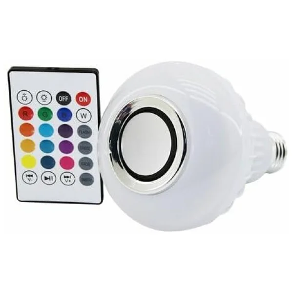 Powermaster OM-30 Bluetooth Müzik Çalar Kumandalı RGB LED Ampul - Görsel 7