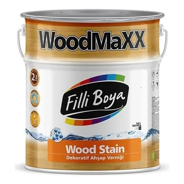 Filli Boya Woodmaxx Ahşap Renkl. Açık Meşe 2.5 Lt - Görsel 3