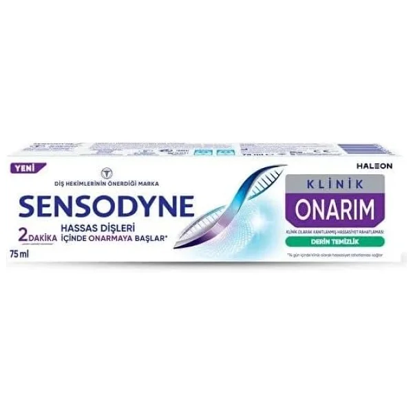Sensodyne Klinik Onarım Derin Temizlik 75 Ml Diş Macunu - Görsel 2
