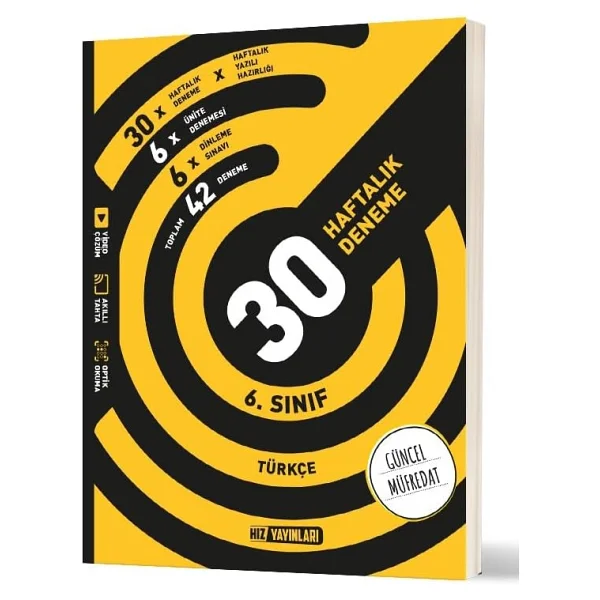 Hız Yayınları 6. Sınıf Matematik Haftalık Kazanım Denemeleri - Görsel 4