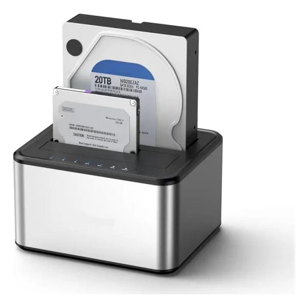 Codegen Alüminyum Usb3.0 3.5-2.5 HDD Sata 3 Port USB Hub Dock İstasyonu - Görsel 7