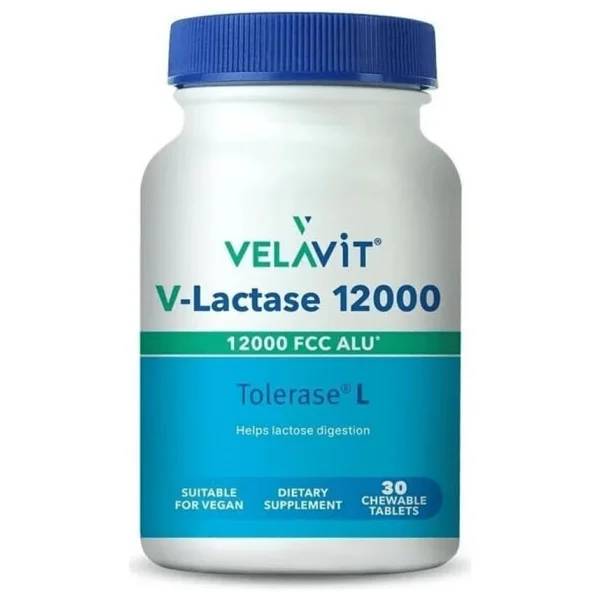 Velavit V-Lactase 12000 mg 30 Tablet - Görsel 4