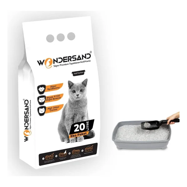 Magicsand Gül Kokulu 20 lt İnce Taneli Bentonit Kedi Kumu - Görsel 2