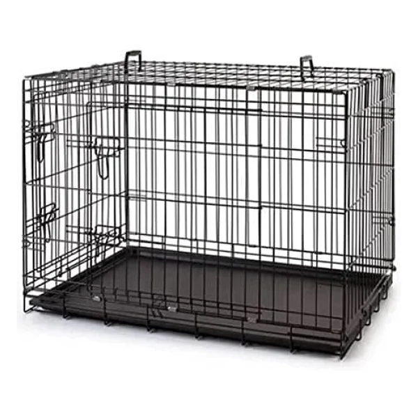 Metal Köpek Kafesi 91x61x66 Cm Siyah - Görsel 3